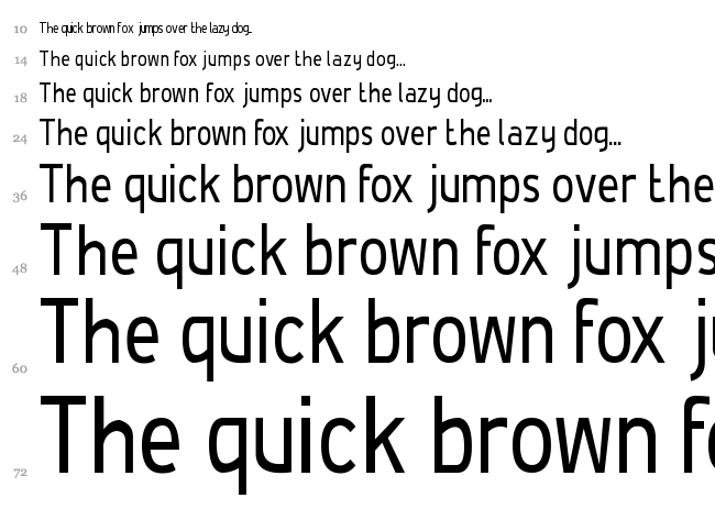 De Luxe font waterfall